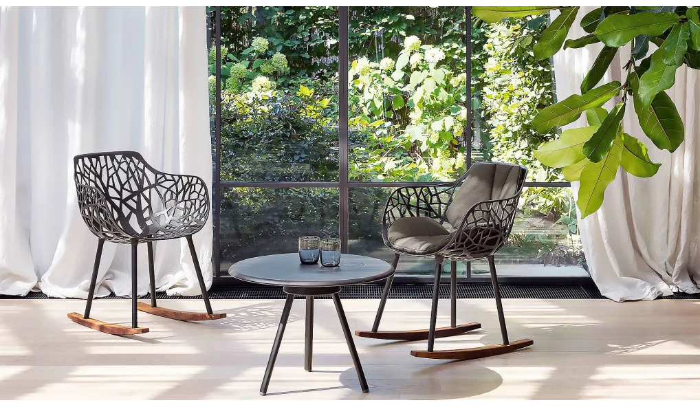 Chaise de jardin à bascule Forest