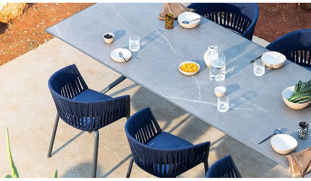 Chaise de jardin Ria avec tressage