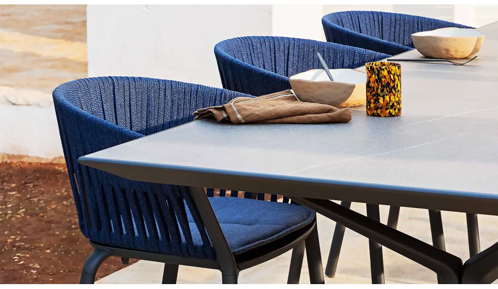 Chaise de jardin Ria avec tressage