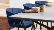 Chaise de jardin Ria avec tressage