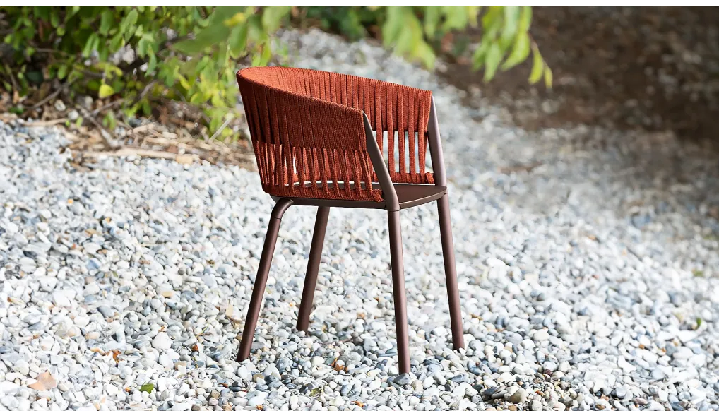 Chaise de jardin Ria avec tressage