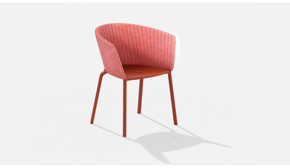 Chaise de jardin Ria avec dossier matelassé Fast - 1