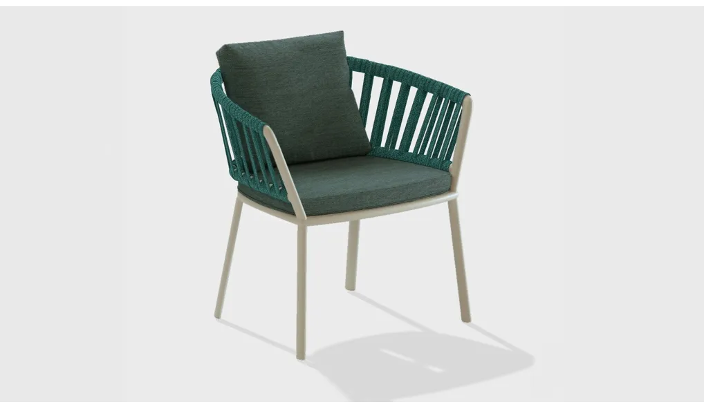 Fauteuil Ria avec tressage