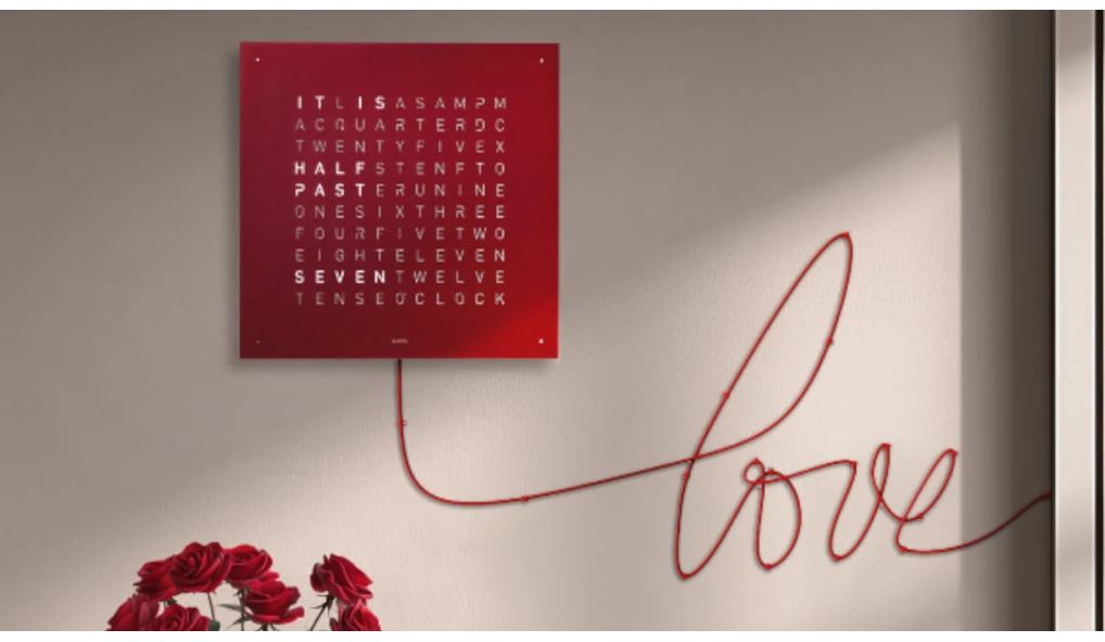 QLOCKTWO TERRE 45 Série Acier