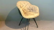 Chaise LAP Coque noir brillant