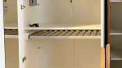 Armoire 5 portes Luna noyer et blanc